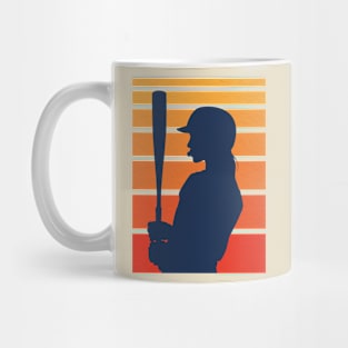 Vintage Baseball Silhouette Mug